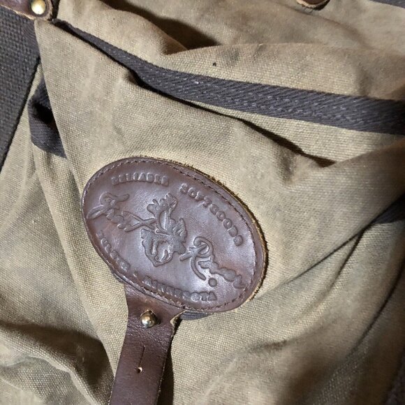 Vintage Frost River Explorer Waxed Canvas Duffle Bag Made USA NO SHOULDER STRAP - Picture 6 of 13